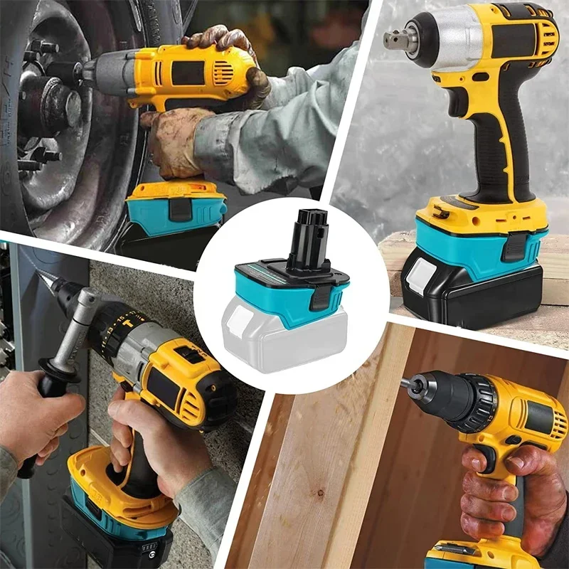 محول البطارية لماكيتا 18 فولت بطارية ليثيوم أيون تحويل إلى ل ديوالت CA1820 DC9180 Ni-Cd Ni-Mh أدوات طاقة البطارية استخدام