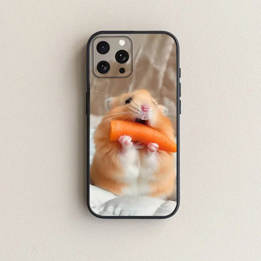 حافظة هاتف لطيفة على شكل فأر M لهاتف آيفون 17,16,15,14,13,12,11 Plus,Pro Max,XS,X,XR,SE,Mini,8,7,غطاء أسود من السيليكون الناعم #2