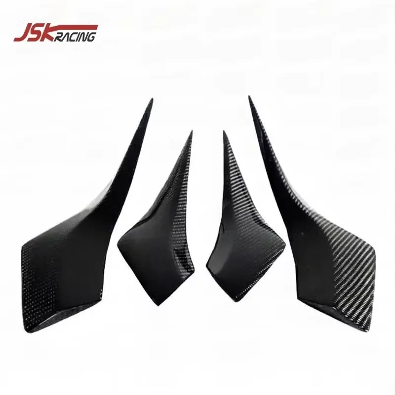 2014-2018 JSK Style Carbon Fiber Front Bumper Canards for BMW I8 Front Bumper Splitter