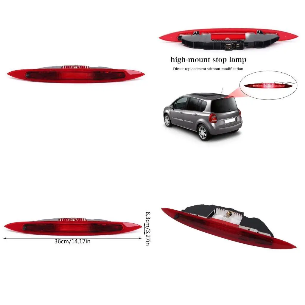 

02DE 3rd Brake Light High Mount Center Rear Roof Light for 2004-2012 Third Tail Stop Light 8200219415 Parking Light