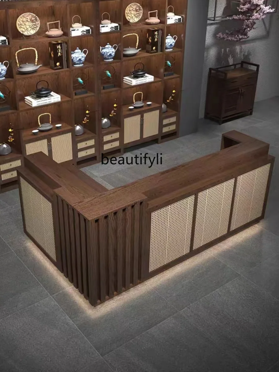 Front Desk Cashier Desk Tea Shop Antique Shop Catering Restaurant B & B Special Bar Counter Reception Desk