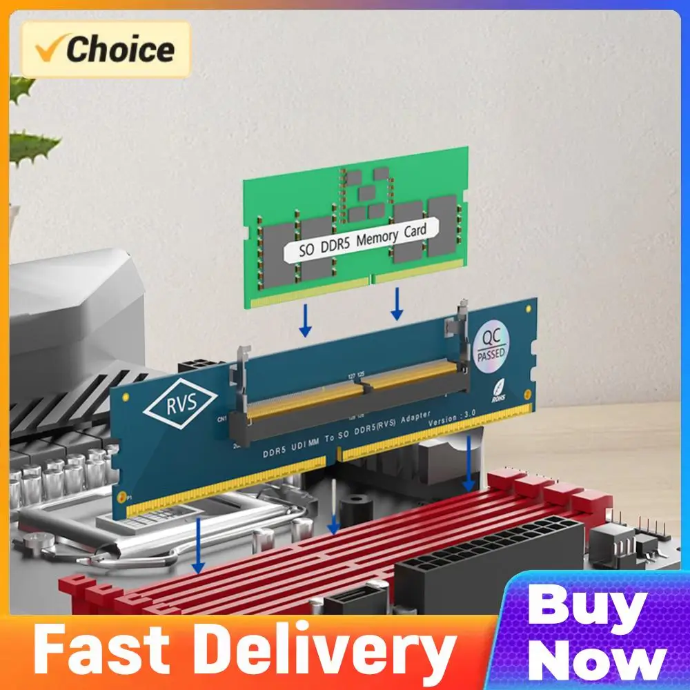 

Laptop SO DDR5 RAM To Desktop DDR5 U-DIMM Adapter Memory Card Converter DDR5 Memory RAM Adapter Card for Laptop Desktop