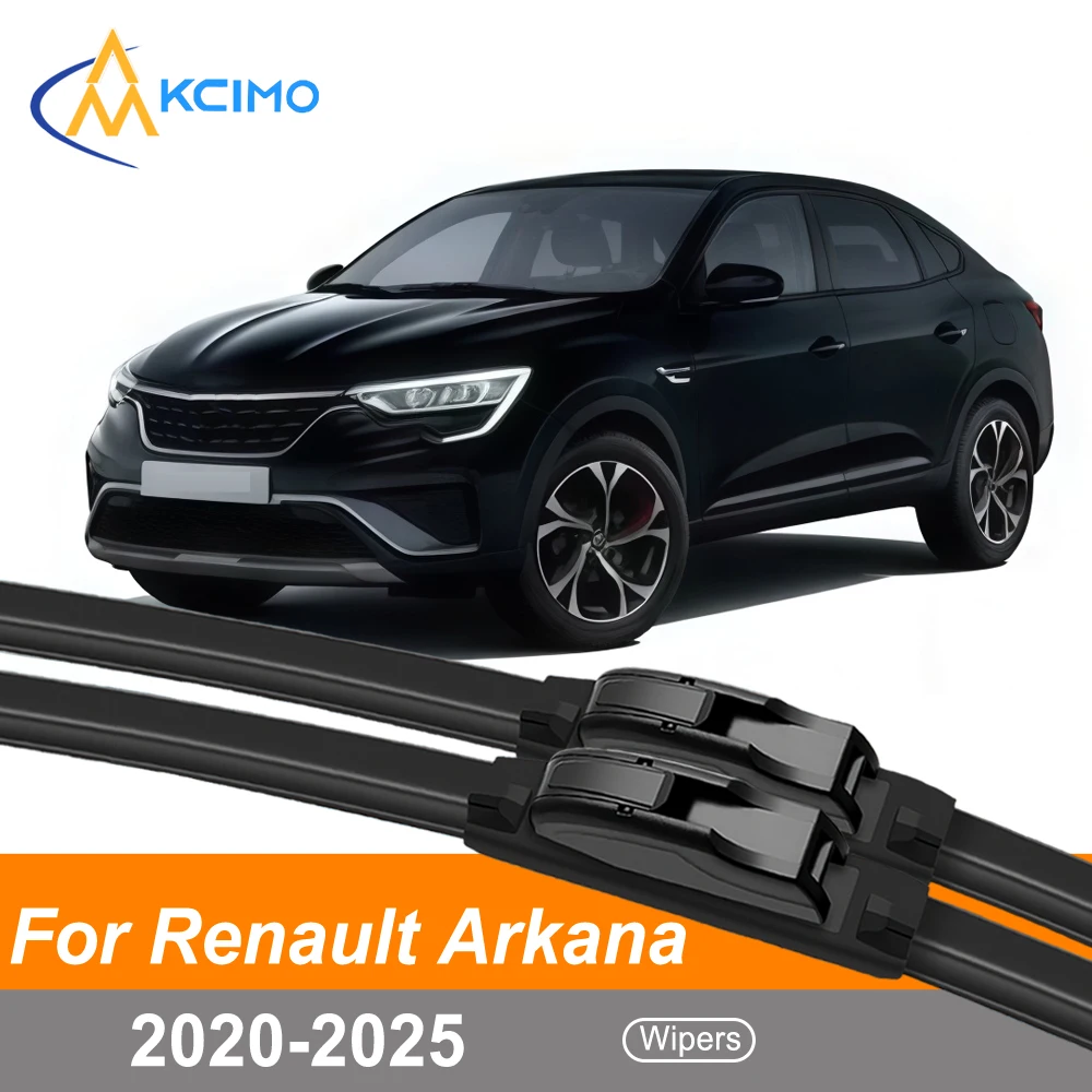 

All-Weather Rubber Front Wiper Blades For Renault Arkana CMF-B LJL 2020-2025 Streak-Free Replacement Windshield Wipers Pair/Set
