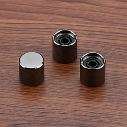 3 Pieces Metal Volume Tone Dome Knob Guitar Potentiometer Speed Control Knobs For Electric Guitar Or Bass Durable