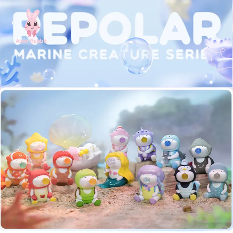 

REPOLAR Marine Creature Blind Box Toys Mystery Box Mistery Caixa Misteriosa Caja Action Figure Surpresa Cute Model Birthday Gift