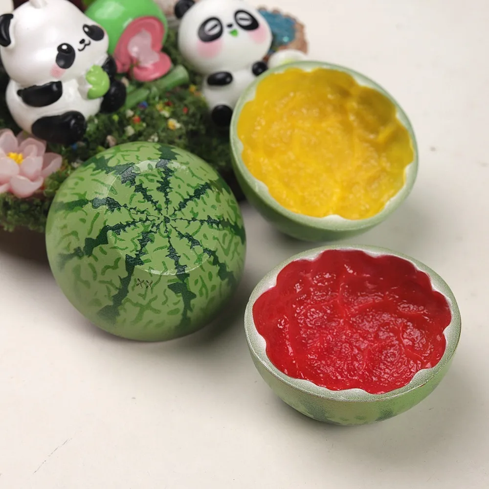 5pcs Mini Kawaii Cute Watermelon bowl  Flat Back Cabochons Scrapbook Diy  Party Hairpin Accessories Home Decoration Craft