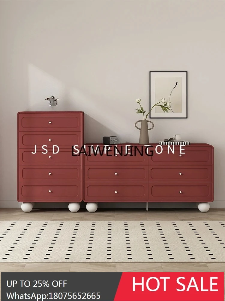 simple color advanced simple bedroom blue retro cabinet multi-function can be customized