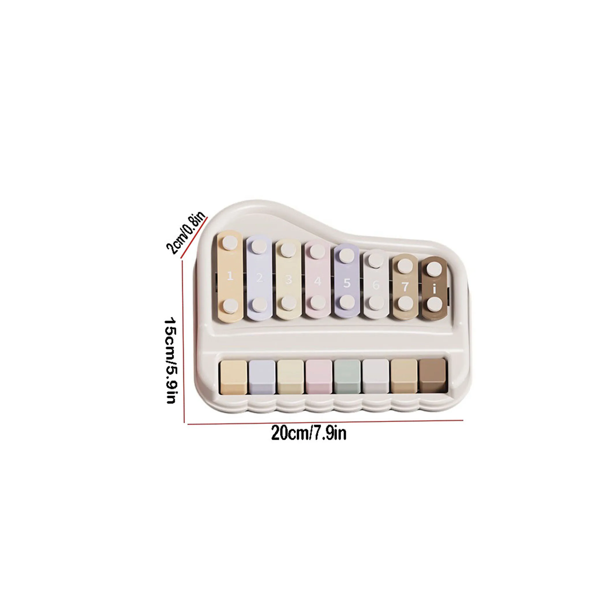 Xylo Piano 2 in 1 Infant & Toddler Music Toy Percussion Instrument Early Learning Educational Sensory Game