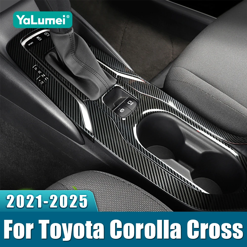 

For Toyota Corolla Cross XG10 2021 2022 2023 2024 2025 Stainless Car Internal Gear Shift Box Panel Cover Trim Frame Stickers