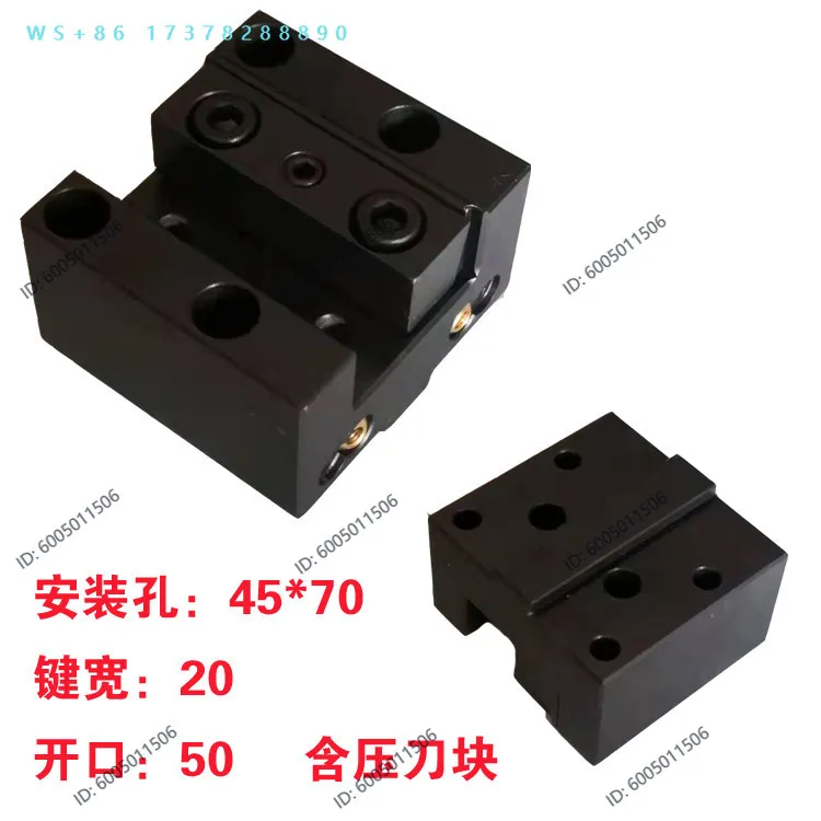 Numerical control seat machine tool turret boring end face tool sleeve U drill water jet tool holder inclined rail lathe