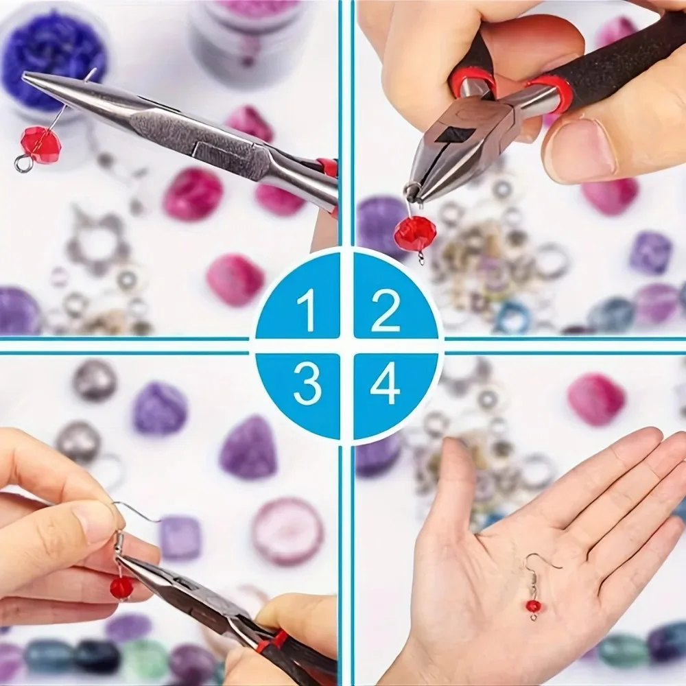 User using the pliers