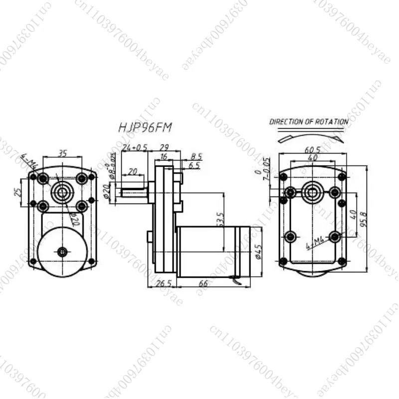 Speed 106mm Gearbox 24v 12 Volt 15rpm 8rpm 50 Rpm 15w 30w 60w 50 Watt 10nm 80kgfcm Tubular Dc Metal Gear Motor With