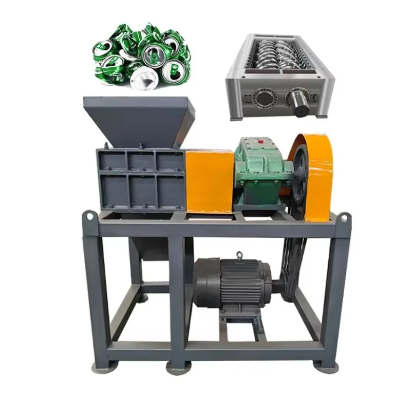 300 Model Mini Scrap Aluminum Can shredder Metal Plastic Tire Paper Wood Crusher Machine for Recycling