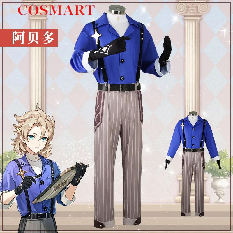 

COSMART Genshin Impact Albedo Daily Wear Game Suit Fashion Handsome Cosplay Costume Halloween Carnival Party Outfit Men