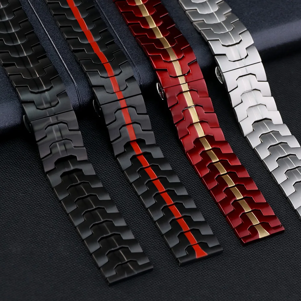 سوار فولاذي غير قابل للصدأ لساعة هواوي 5 46 مللي متر GT5Pro GT 2 3 4 42 46 مللي متر سوار للساعة هواوي GT2 Pro GT2e GSPro GS4 3 3i Band