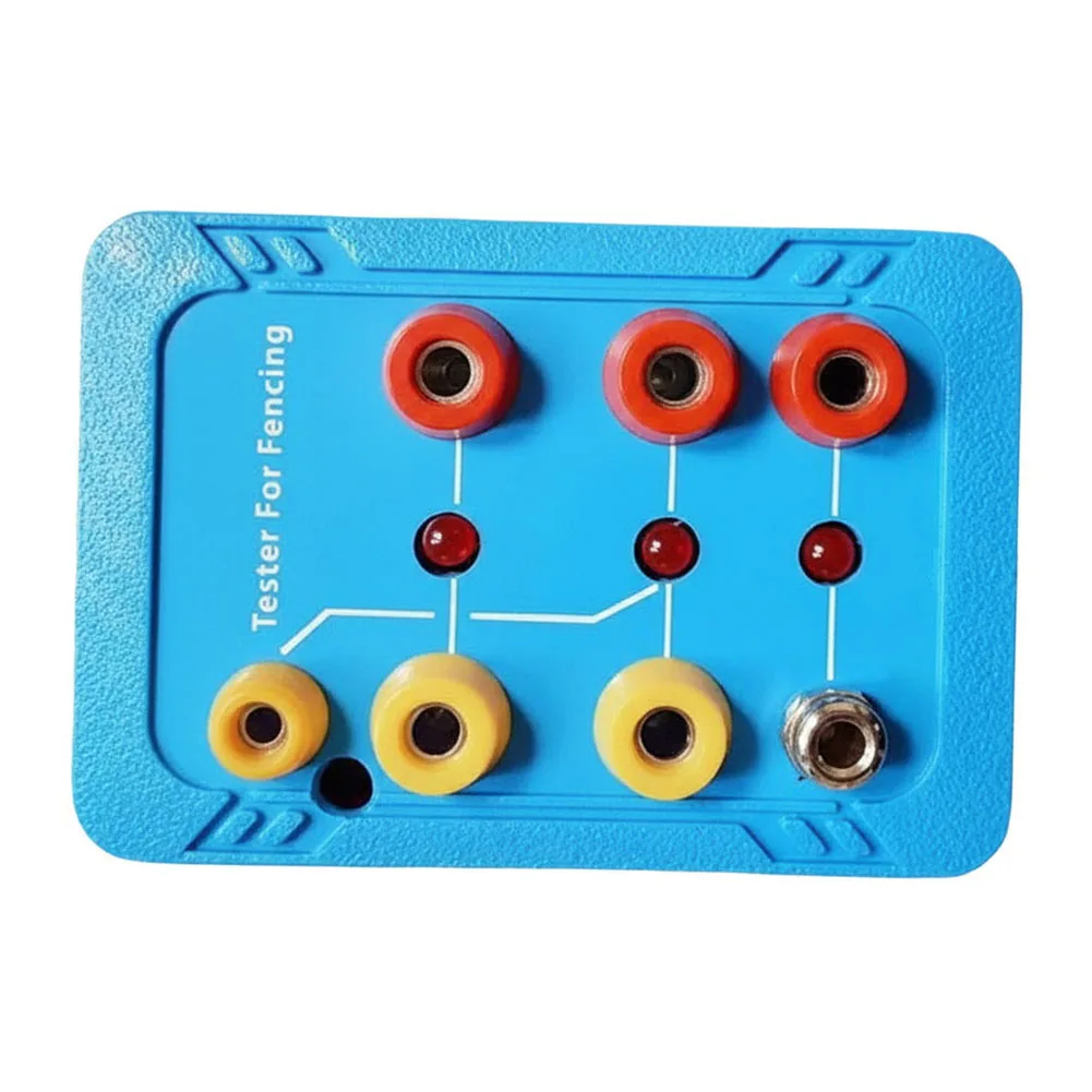 Conductive Tester for Fencing Equipment Featuring Dual-Socket Design for Cable and Complete Sword Function Testing