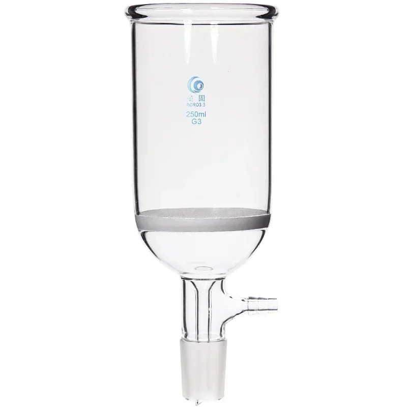 30ml/60ml/100ml/250ml/500ml Lab Glass filter funnel suction funnel with branch pipe sand core Laboratory Equipment