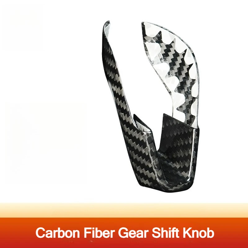 Real Carbon Fiber Gear Shift Knob Interior Trim Sticker for BMW M Series
