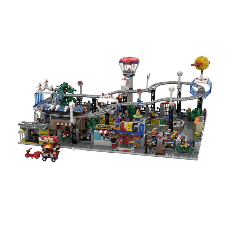 4854 pezzi Parco a tema terrestre modulare Creazione MOC personalizzata Building BlocksGiocattoli regalo