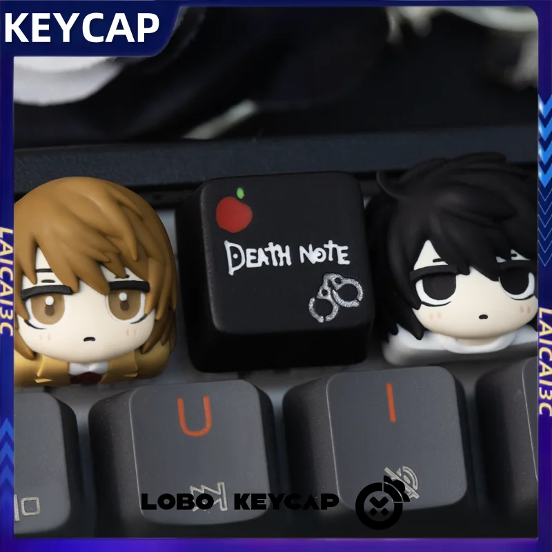 

Милые тематические колпачки для клавиш DEATHNOTE ESC, смола, вишневый профиль, механическая клавиатура, 3D мультфильм, аниме, подарок, коллекционные предметы, аксессуары для игр для ПК