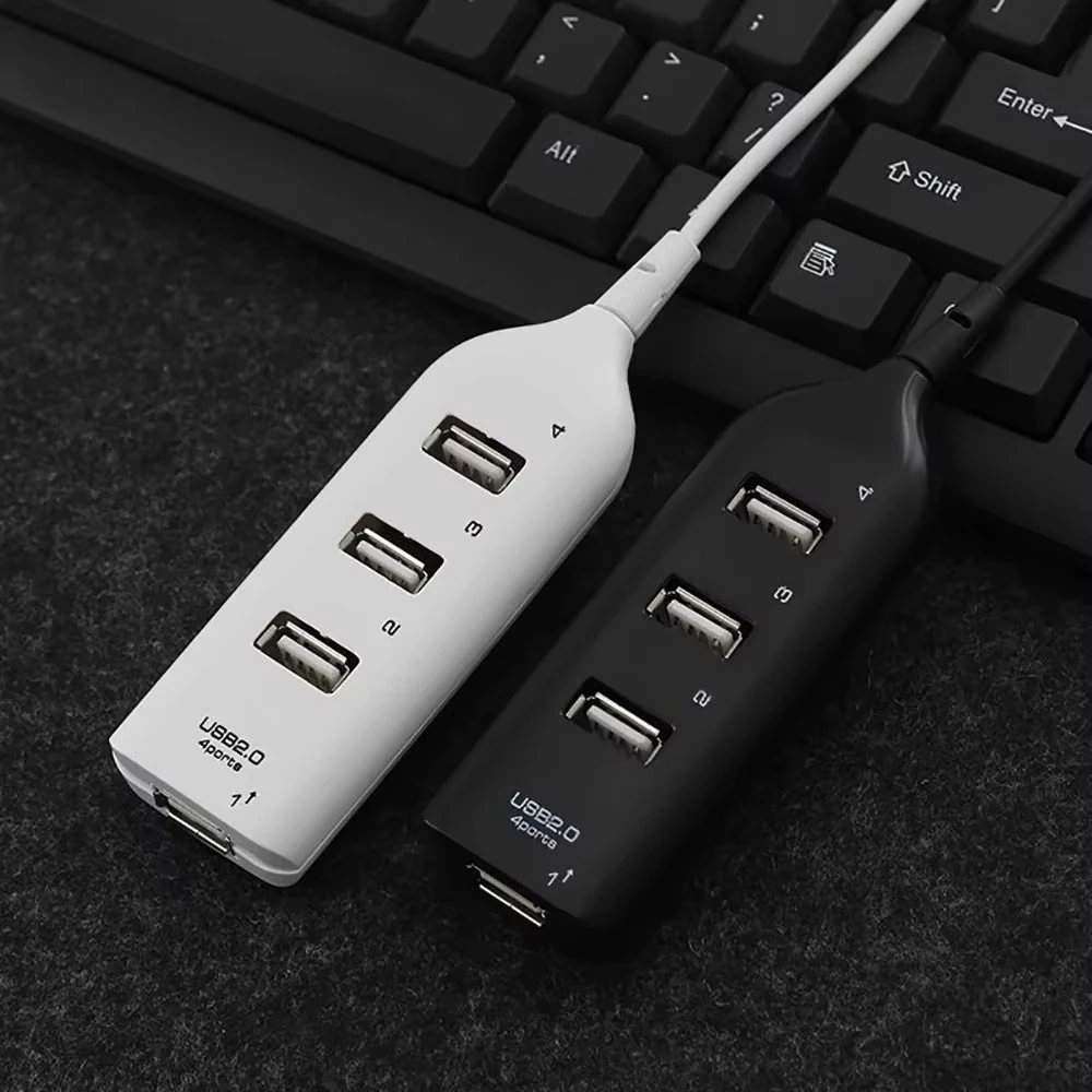 4 Ports USB HUB Multi USB 2.0 Splitter USB 2.0 Expander Cable Interface Dock USB Extension Power splitter Adapter For Laptop PC