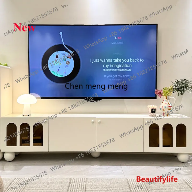 

a55 Nordic Narrow Beige Tv Cabinet Simple Decoration 180Cm Long Modern Tv Stands Storage Wooden Mueble Televisor Furniture Home