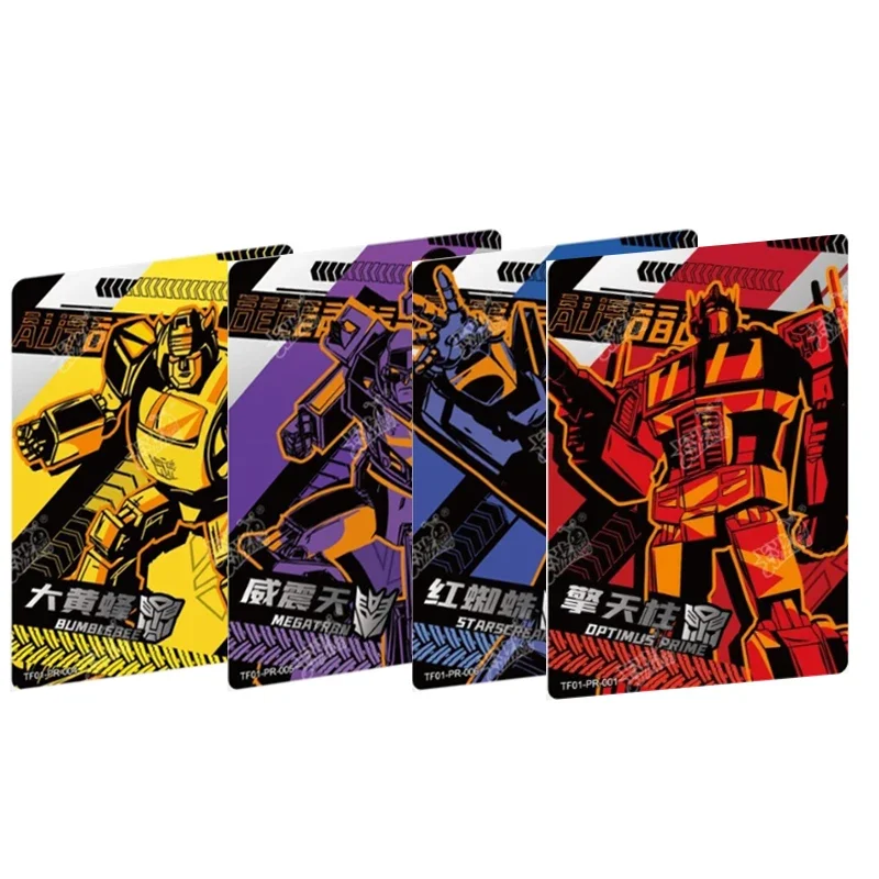 Original KAYOU Transformers  PR Series 001-008 Cards Optimus Prime Bumblebee Megatron Starscream Soundwave