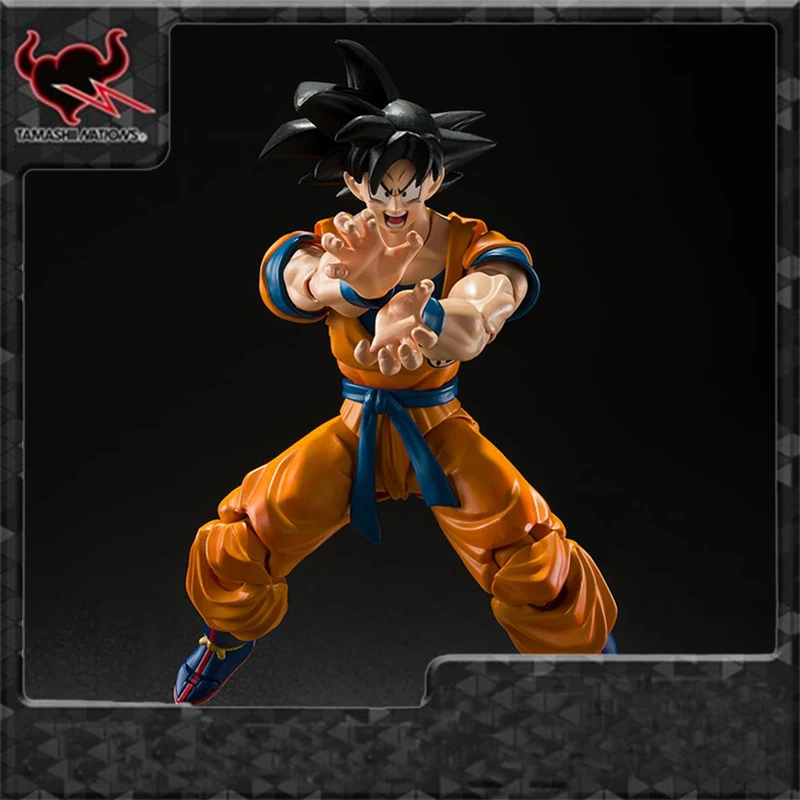 

Original Bandai SHF Dragon Ball Super Son Goku PVC Anime Action Figures Model Collection Toy