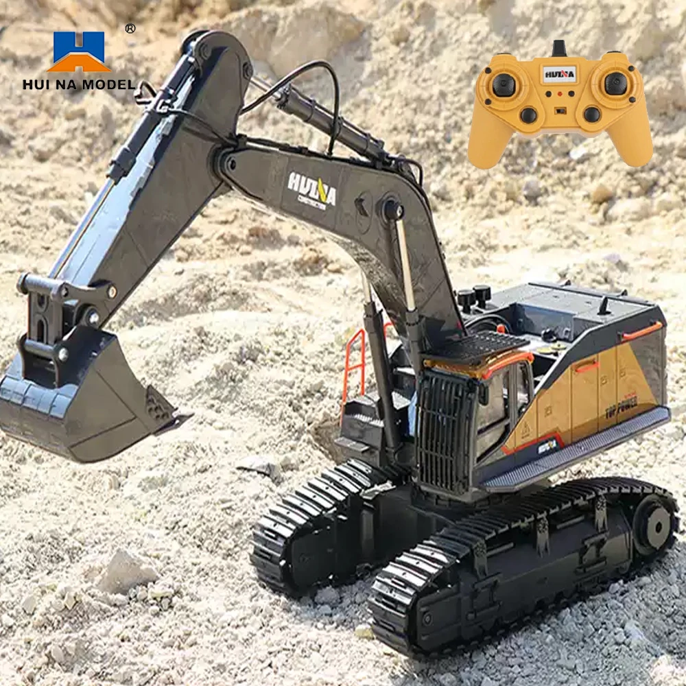 

Rc Truck Huina 1:14 1592 Rc Alloy Excavator 22Ch Big Rc Trucks Simulation Excavator Remote Control Engineering Cars Toy for Boys