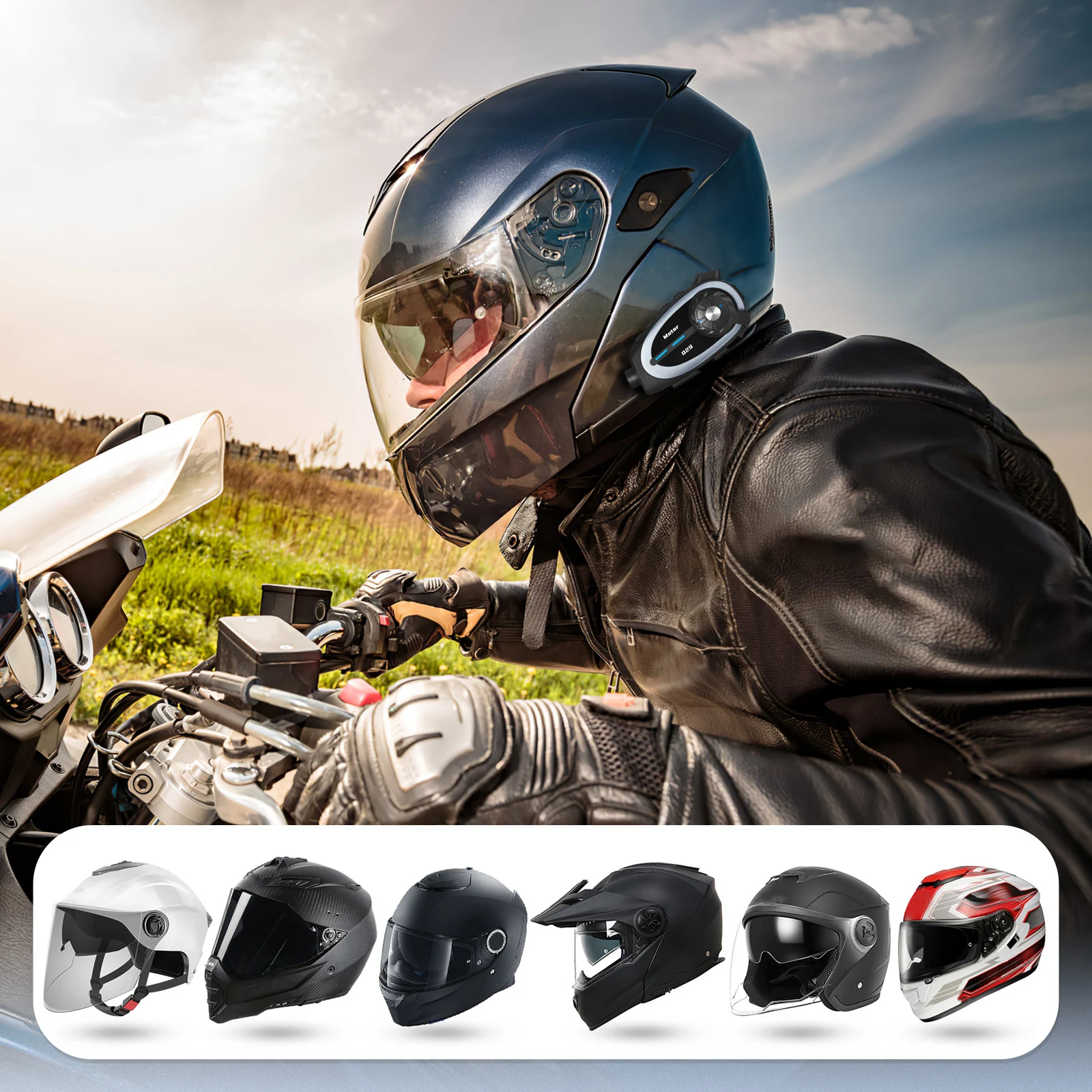 

Headset Speaker Cycling Water Proof Mount Accessories Plastic Motorcycle Headphone