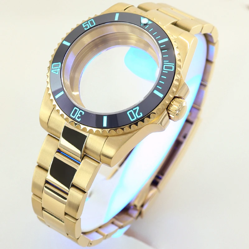 40mm 200m à prova d'água NH35 NH34 Acessórios para caixa de relógio para NH35 NH36 4R36 NH70 NH72 Miyota8215 Eta2824 PT5000 Movimento C3 Moldura