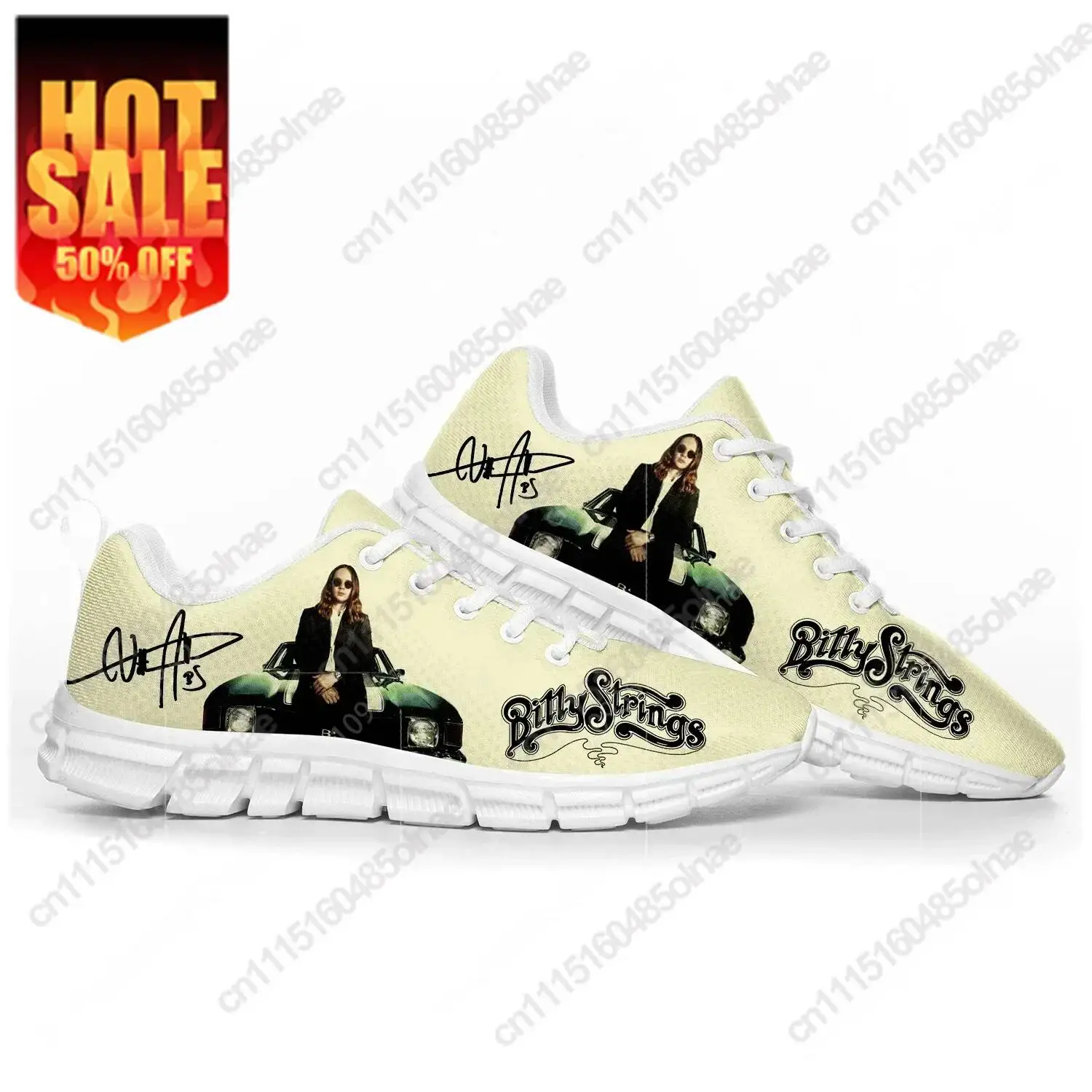 Billy Music Strings American Guitarist Sports Shoes Mens Womens  Custom Sneakers Shoe High Quality Couple Shoes