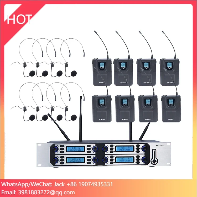 

Voxfull Wireless Headset Conference Microphone System Wireless Microphone With Headset For Video Meeting