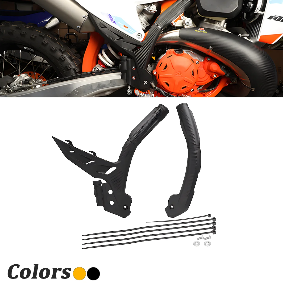 

Комплект защиты рамы мотоцикла, заполняющая сторона для KTM XC EXC-F EXCF XCW SX XCF SXF 125 250 300 350 400 450 500 2023 2024