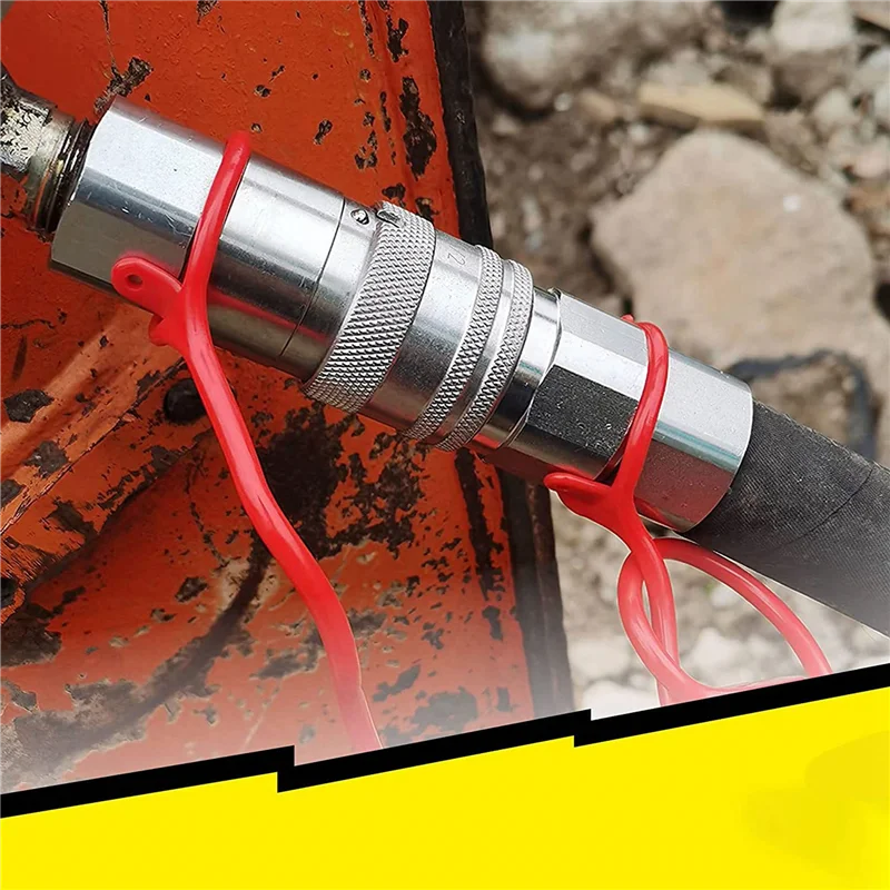 

1/2Inch NPT Hydraulic Coupler Skid Steer Bobcat Flat Face Quick Connect Couplings with 2PCS Dust Cap SSQ