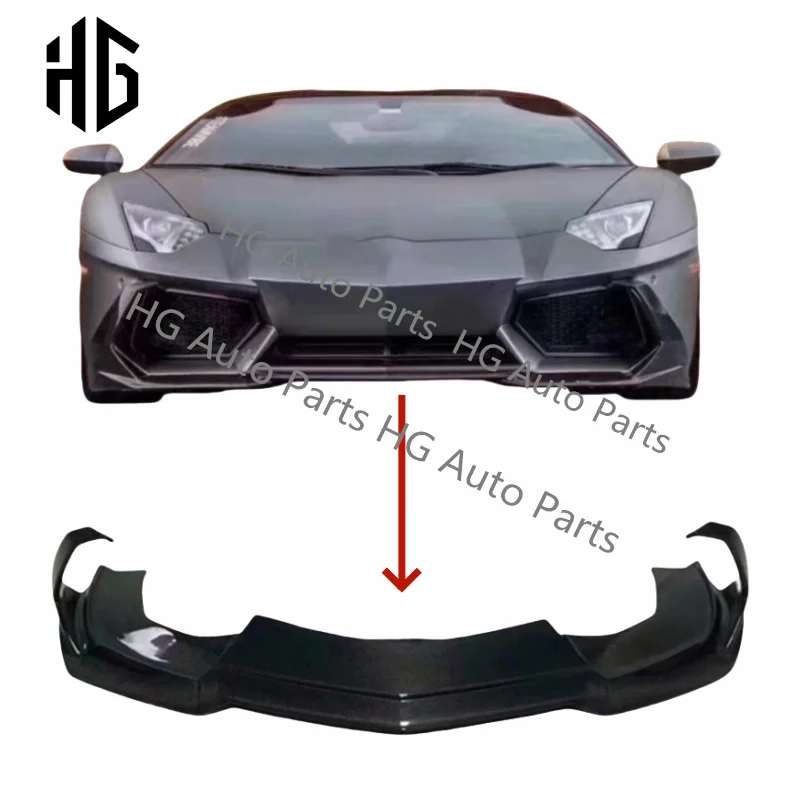 

Upgrade To Vors Style Glossy Black Carbon Car Front Bumper Lips Front Splitter For Lambor Aventador Lp700 Lp720 Coupe Car Parts