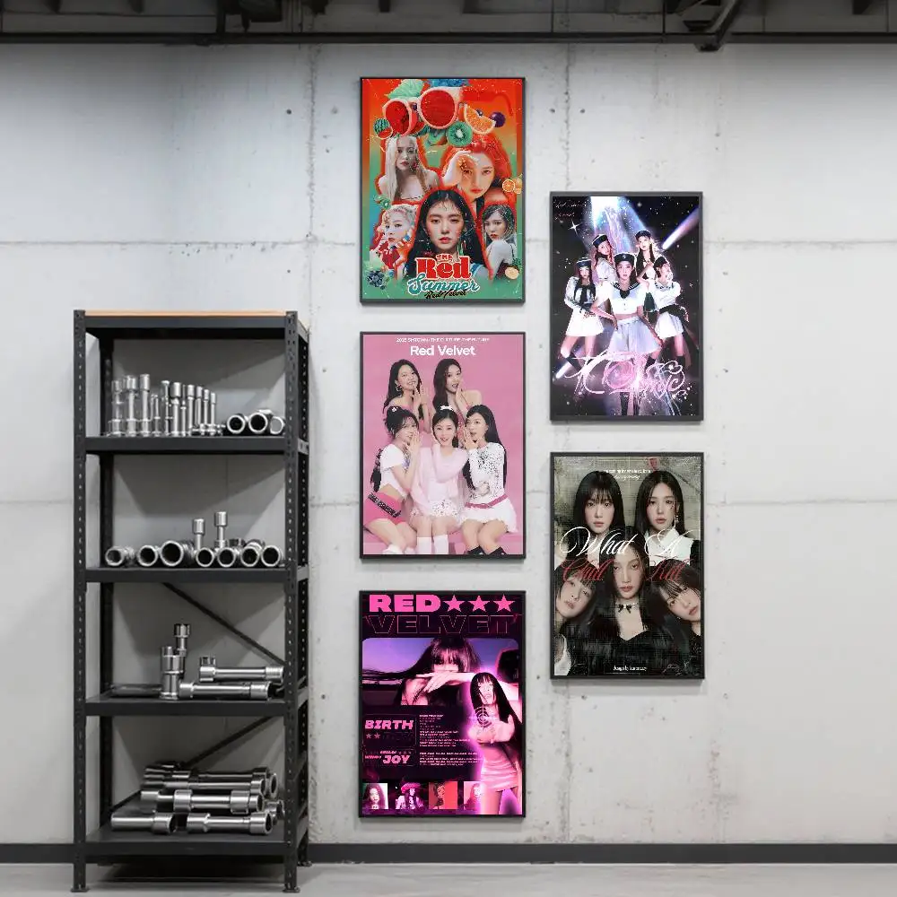 Popular Kpop R-Red V-Velvet Poster Art Print Anime Style Home Decor Ideal Gift Perfect Room Decor
