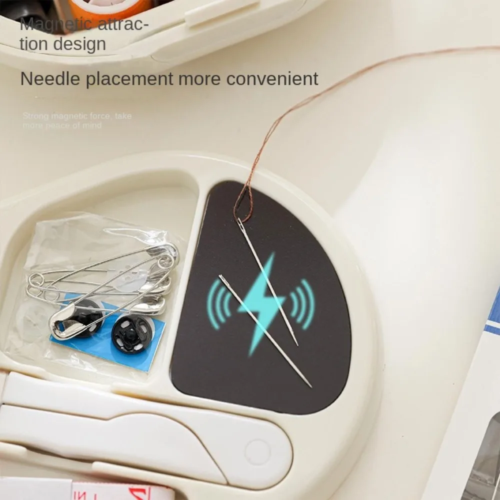 DIY Hand Sewing Kit Needle and Thread Thimble Needle and Thread Box Embroidery Space Saving Sewing Tool Kit Adults
