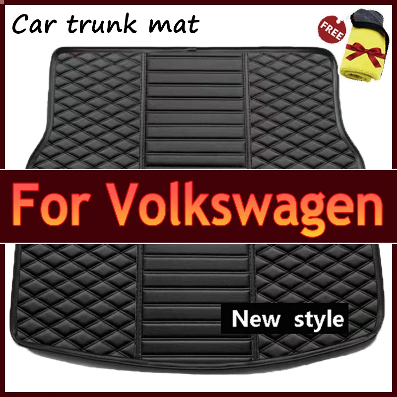 Custom Car Trunk mat for Volkswagen VW Tiguan Passat Variant Phideon Multivan 6 Seat Interior details car accessories