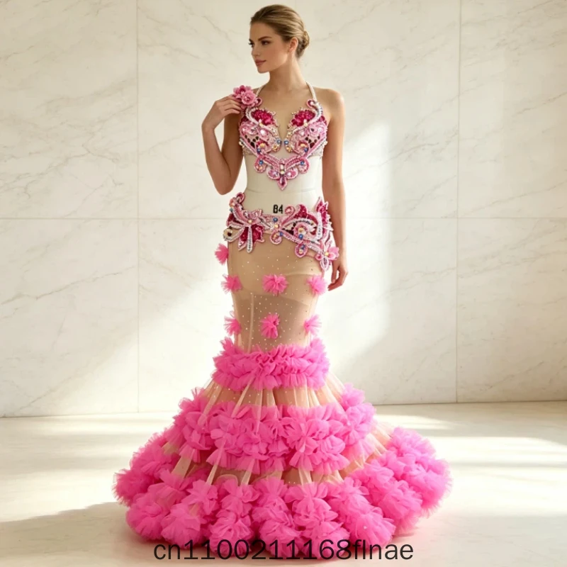 Belly Dance Performance Costume New Original Design Fishtail Skirt Performance Costume High-end Customized Dance Costume