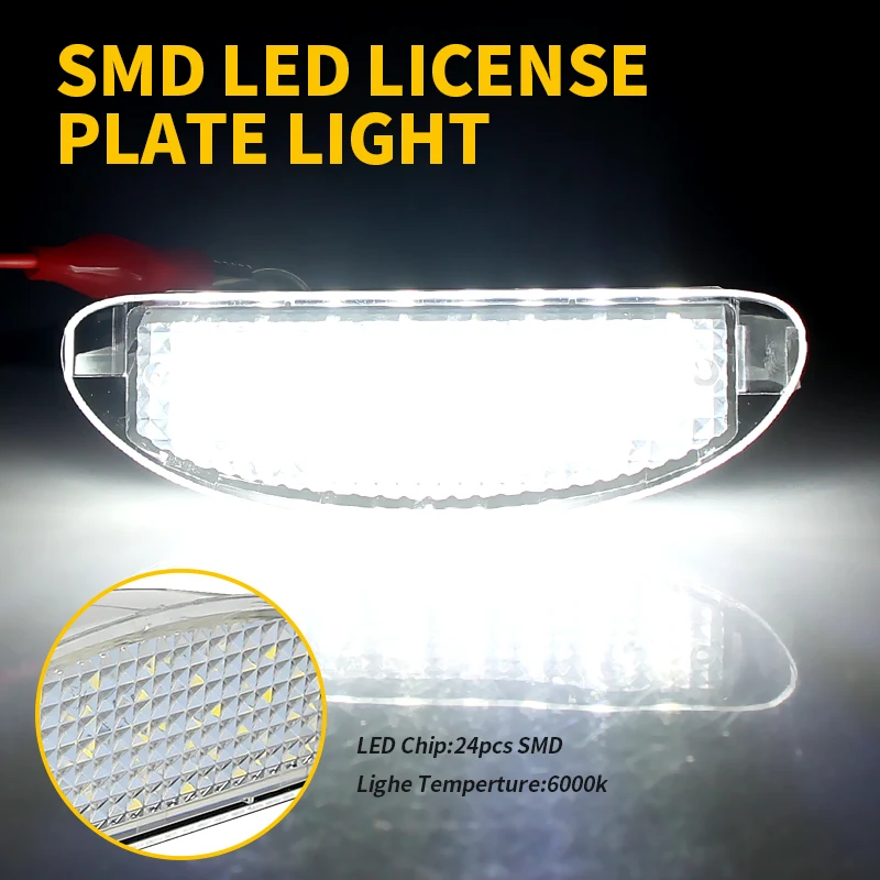 1 Stück für Renault Clio Sport MK2 Clio II 1998-2005 Twingo I 1993-2007 LED-Kennzeichenbeleuchtung hinten Außenbeleuchtung – Detail 3