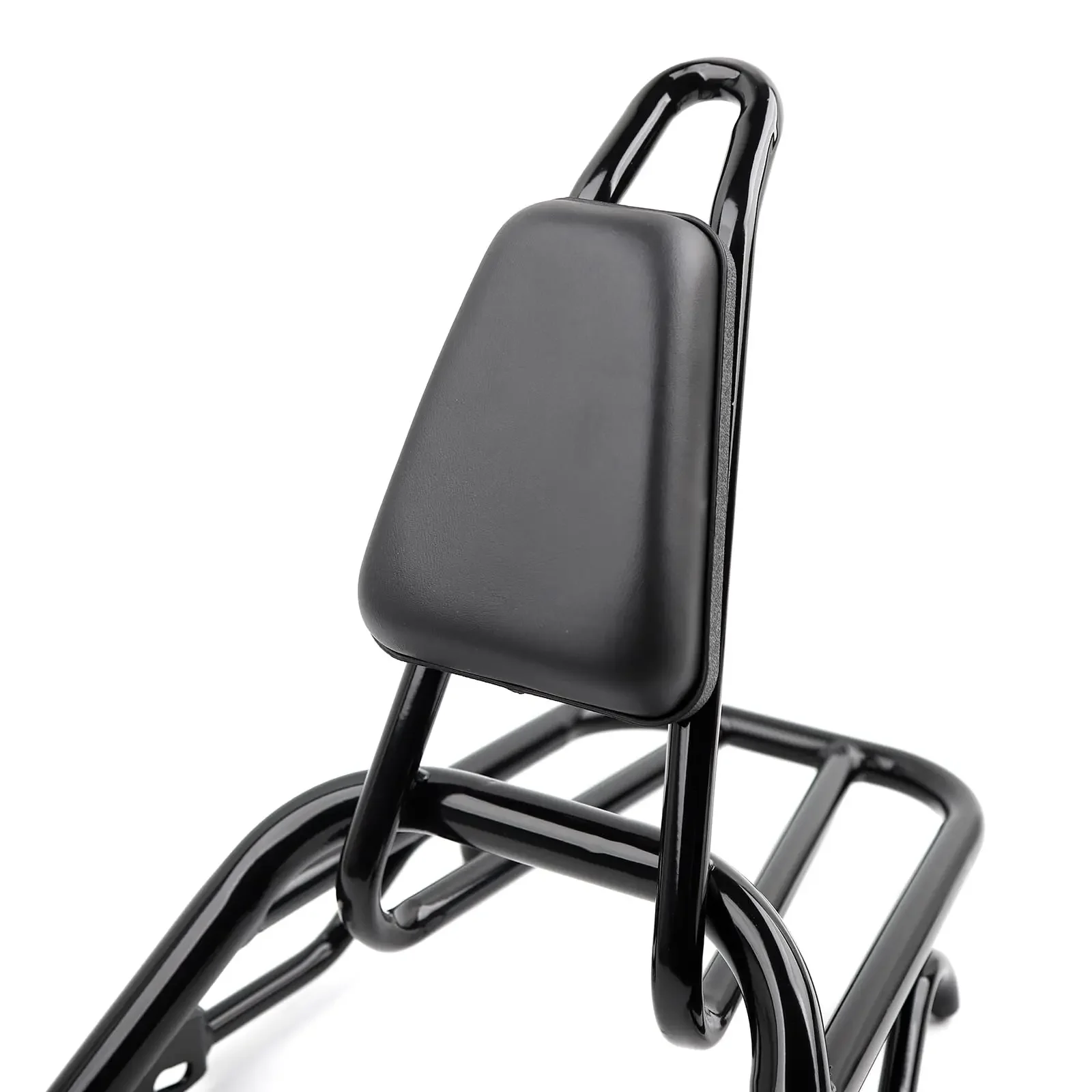 Motorcycle Rear Luggage Rack in Heavy Iron Material Come with High Rebound Sponge Backrest Compatible with Yamaha Zuma 125cc