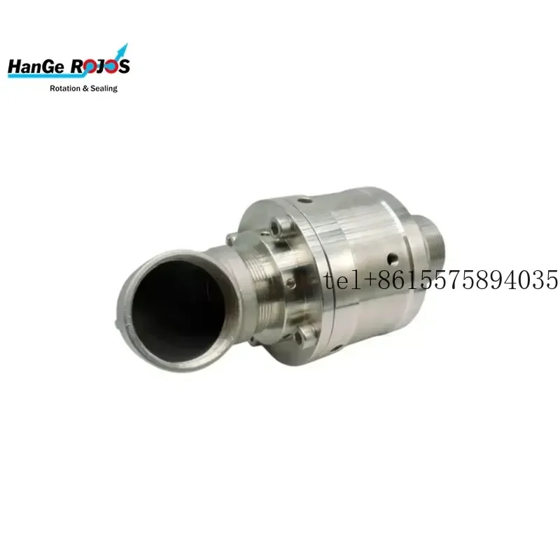 hot High-Speed Multichannel Hydraulic Robotic Arm Rotary Joint 750 RPM Custom Steel Water Swivel Joint Flow Hole Sizes 1