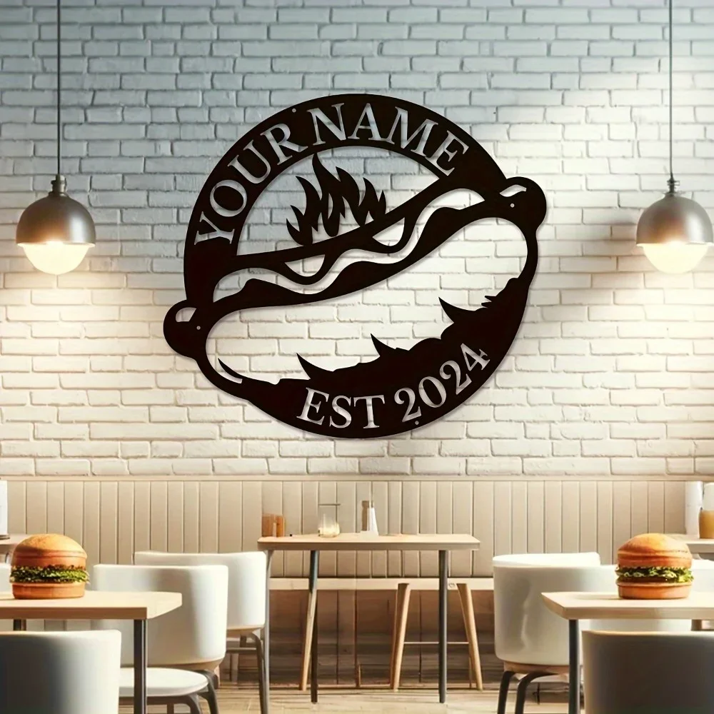

Quality - Crafted Personalized Pizza Wall Art. Custom Name, Metal. Ideal for Dining, Home. Perfect for Garden & Holiday Decor.