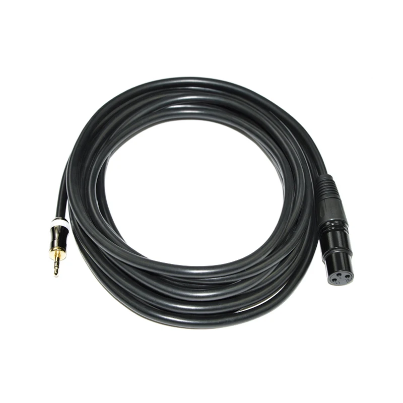 プロオーディオ 3.5mm - XLR ケーブル - 金メッキ 3 ピン メス、ミキサー/iPhone/マイク用バランス (1.5-10M) ​ ​