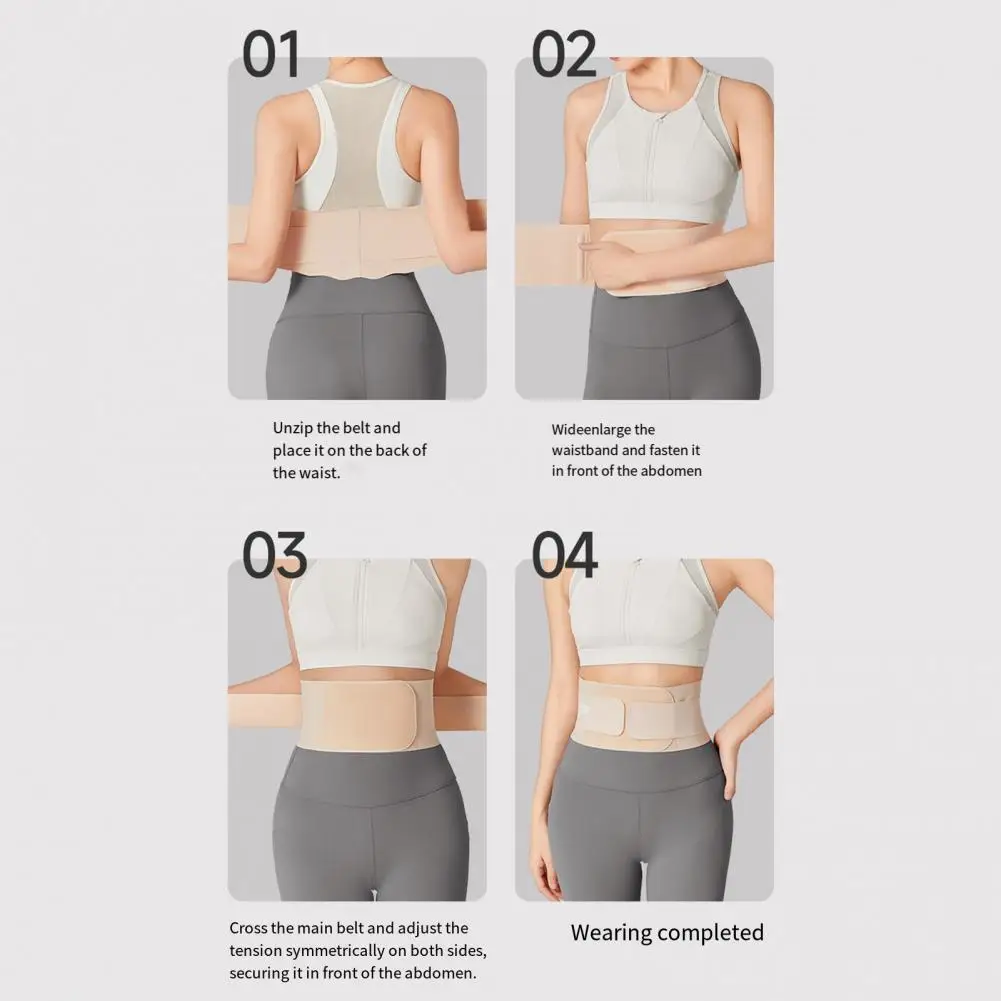 Adjustable Waist Belt Waist Support Belt Adjustable Sports Back Brace for Men Women Breathable Lumbar Support Belt for Sciatica