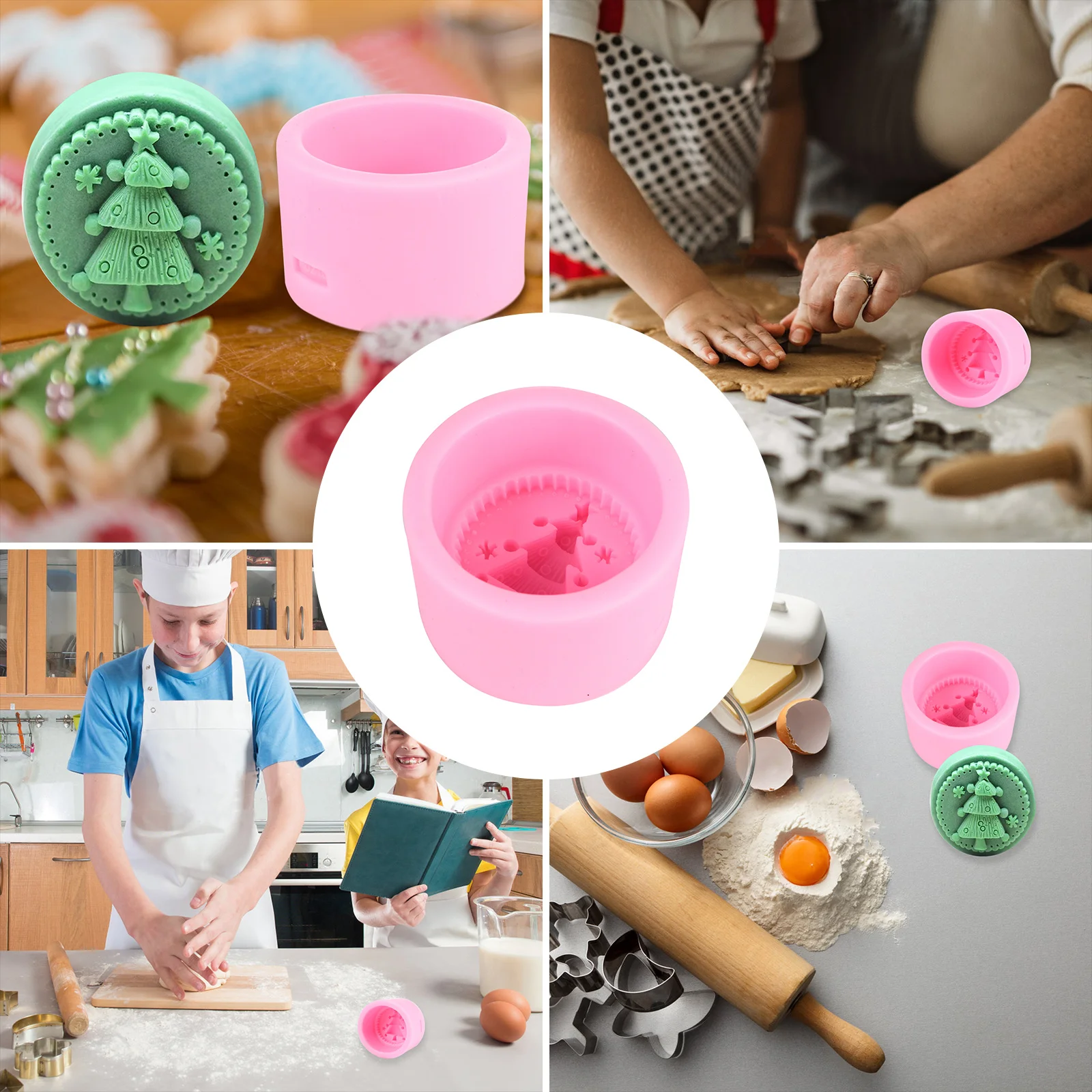 

Silicone Mold for Cake Decorating Edible Molds Christmas Soap Mould Template Father