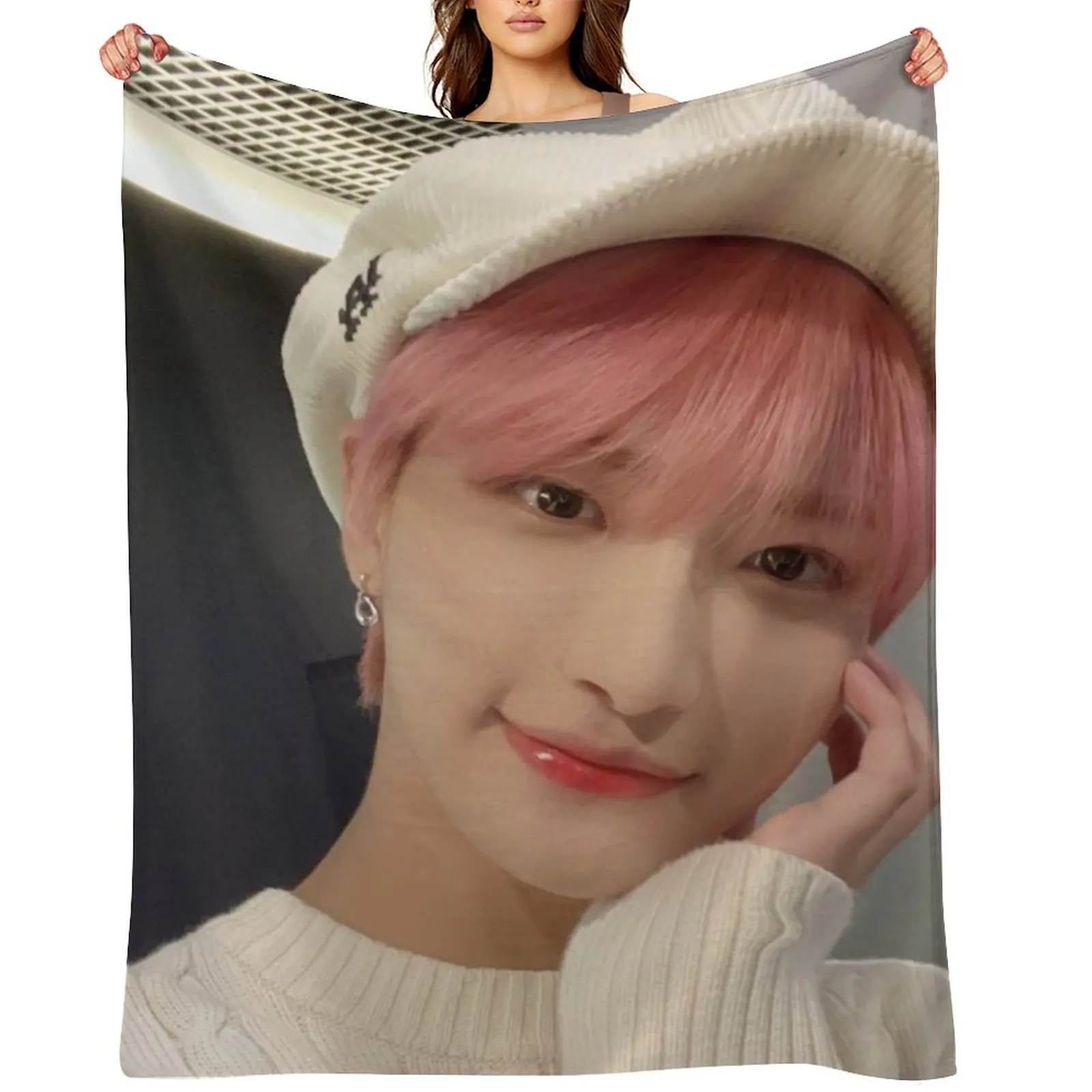 

ATEEZ Seonghwa Throw Blanket Soft Beds For Decorative Sofa Thin Designers Blankets