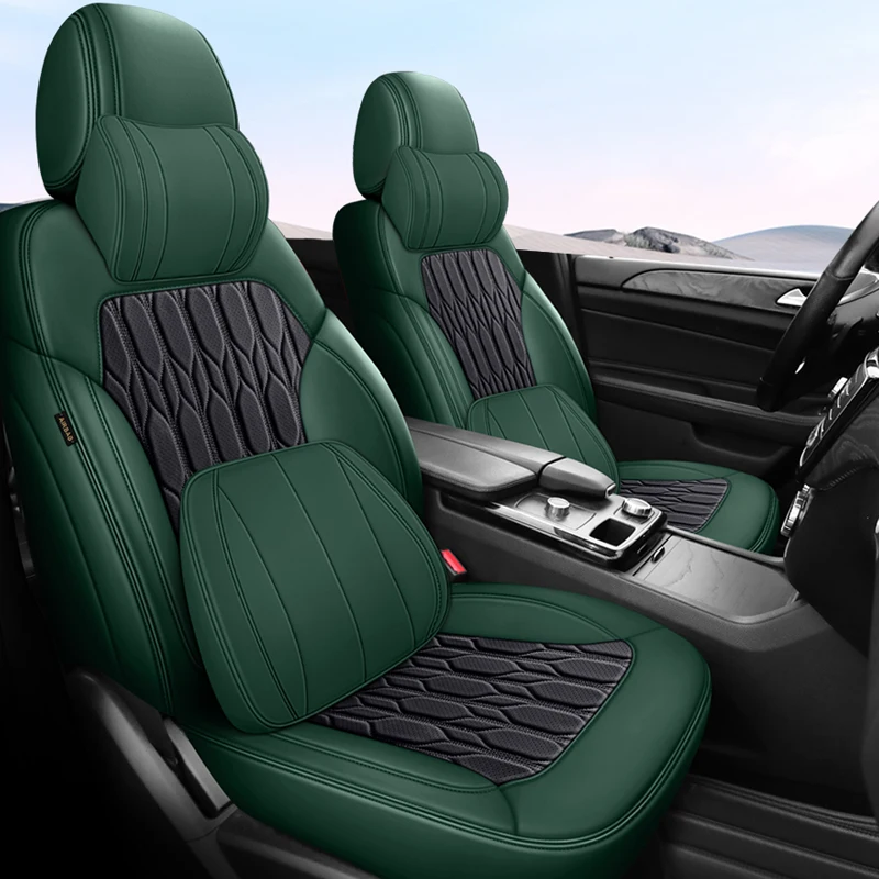 CUSTOM CAR SEAT COVER leather For BAIC D20 BJ20 BJ40 HUANSU S6 SENOVA D20 X25 X35 X55 X65 EU5 U5 PLUS accesorios para auto