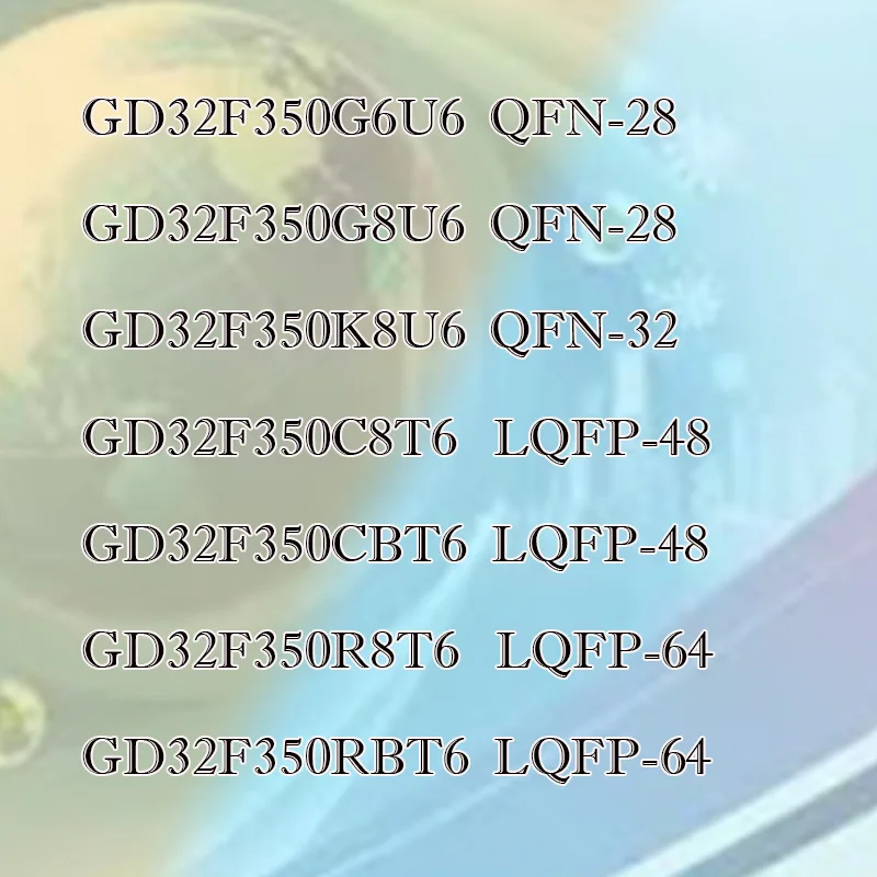

GD32F350R8T6 350RBT6 350C8T6 350CBT6 350K8U6 G8U6 G6U6 Transparent shell